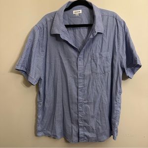 Men’s XXL Haggar Casual Button Down shirt in Blue